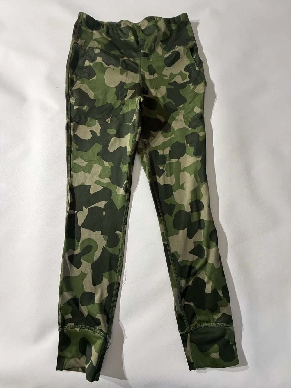 Champion Womens Camo Leggings Green Camouflage Athletic Pants Small